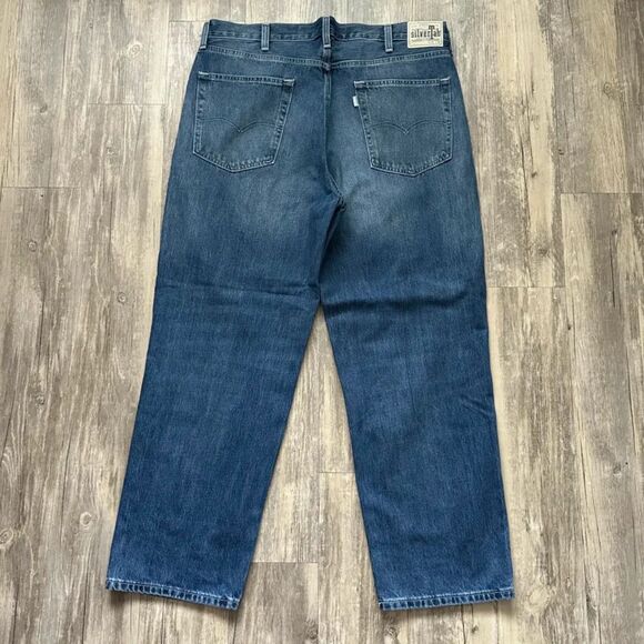 Vintage Y2K Silvertab Levi's Baggy Loose Denim Jeans Size 38X30 Skater